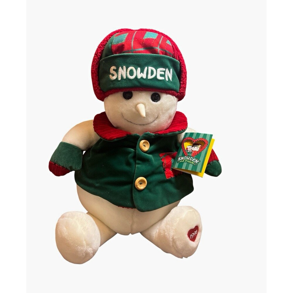 Vintage 1998 Snowden & Friends Snowman Plush 24” Target Christmas w/ Tag RARE